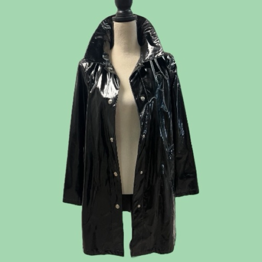 Michael Kors PVC Trench Coat Y2K - Picture 12 of 12
